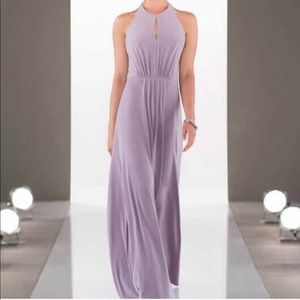 Sorella Vita High Neck Thistle Bridesmaid Dress